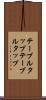 テーブルタップ Scroll