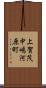 上賀茂中嶋河原町 Scroll