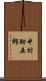 中村助五郎 Scroll