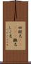 四股名(ateji) Scroll