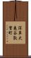 深草大亀谷敦賀町 Scroll