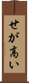 せが高い Scroll