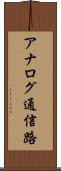 アナログ通信路 Scroll
