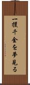 一攫千金を夢見る Scroll