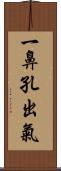 一鼻孔出氣 Scroll