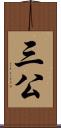 三公 Scroll