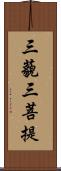 三藐三菩提 Scroll