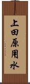 上田原用水 Scroll