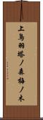 上鳥羽塔ノ森梅ノ木 Scroll