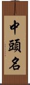 中頭名 Scroll