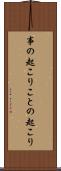 事の起こり Scroll