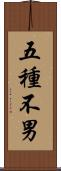 五種不男 Scroll