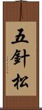 五針松 Scroll