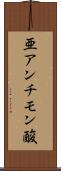 亜アンチモン酸 Scroll