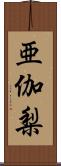 亜伽梨 Scroll