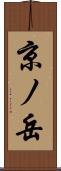 京ノ岳 Scroll