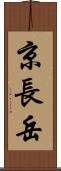 京長岳 Scroll