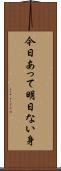 今日あって明日ない身 Scroll