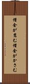 借金が嵩む Scroll