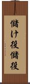 儲け役 Scroll