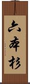 六本杉 Scroll