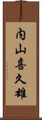 内山喜久雄 Scroll