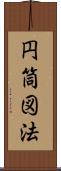 円筒図法 Scroll