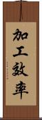 加工效率 Scroll