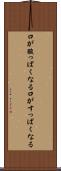 口が酸っぱくなる Scroll