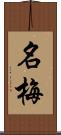 名梅 Scroll