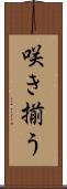 咲き揃う Scroll