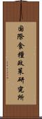 国際食糧政策研究所 Scroll