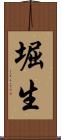 堀生 Scroll