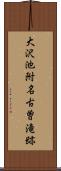 大沢池附名古曽滝跡 Scroll