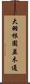 大羽根園並木通 Scroll