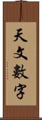 天文數字 Scroll