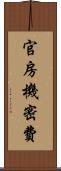 官房機密費 Scroll