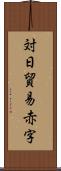 対日貿易赤字 Scroll
