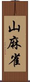 山麻雀 Scroll