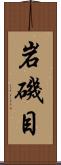岩磯目 Scroll