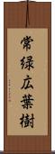 常緑広葉樹 Scroll