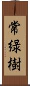 常緑樹 Scroll