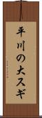 平川の大スギ Scroll