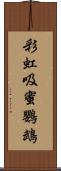 彩虹吸蜜鸚鵡 Scroll