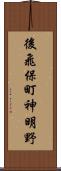 後飛保町神明野 Scroll