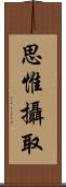 思惟攝取 Scroll