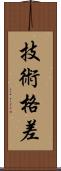 技術格差 Scroll