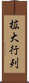拡大行列 Scroll