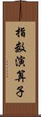 指数演算子 Scroll