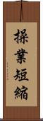 操業短縮 Scroll